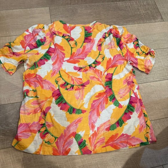 CHICO'S CHICOS WOMENS BRIGHT COLORFUL SHIRT SIZE 2 US LARGE - Picture 8 of 8